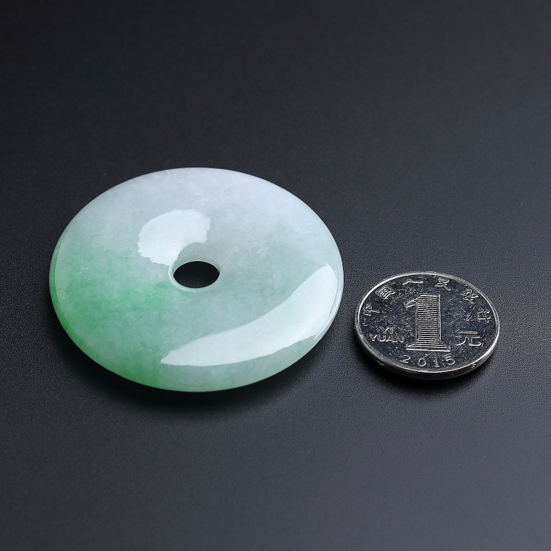 糯种翡翠平安扣吊坠 - 红掌柜