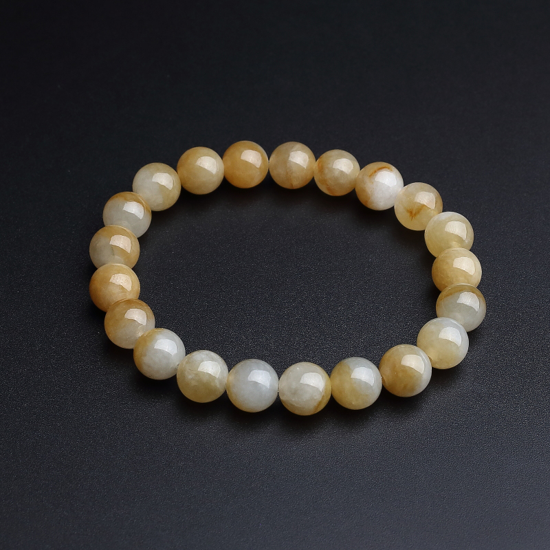 黄翡手串-红掌柜