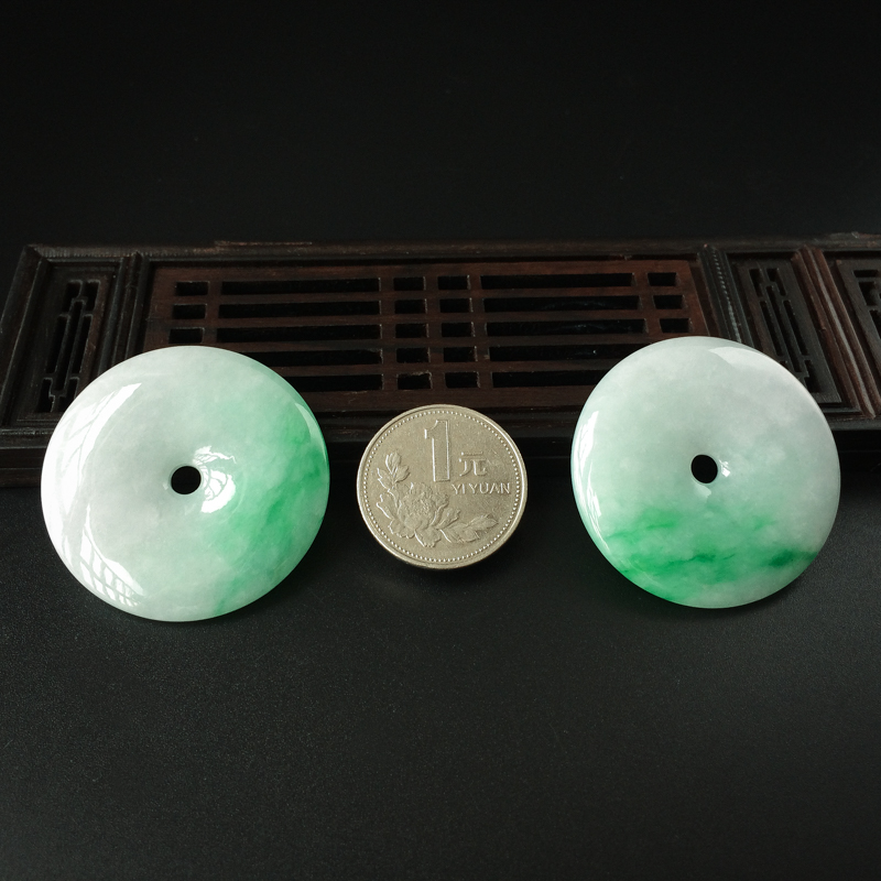 翡翠平安扣吊坠-红掌柜