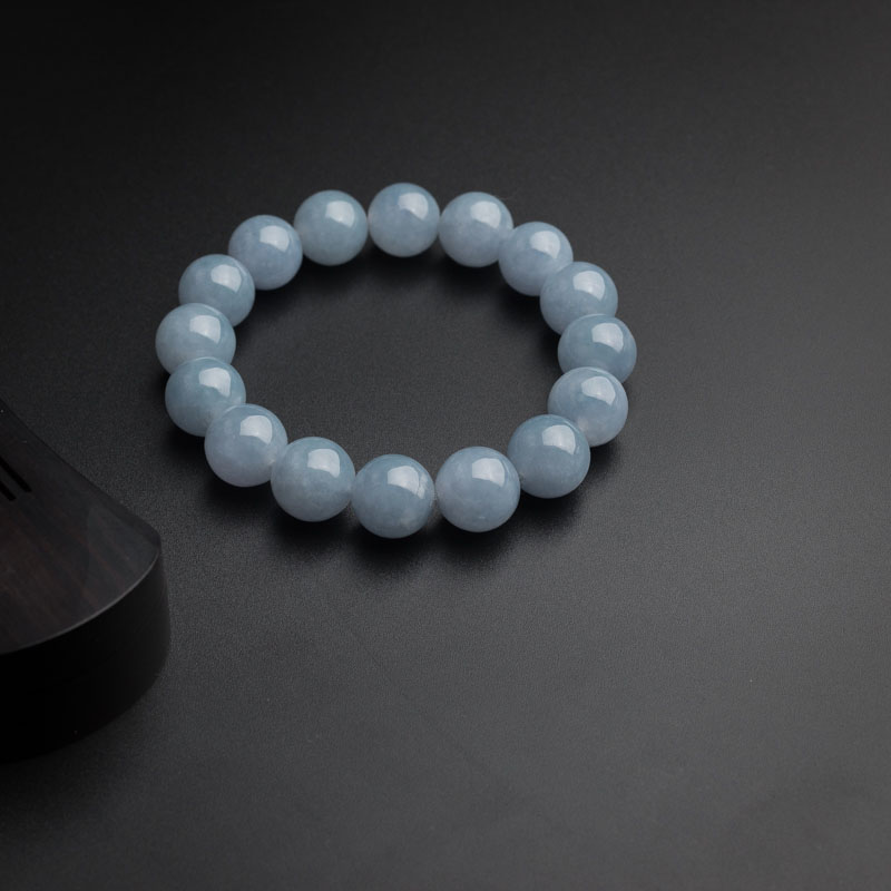 缅甸A货紫罗兰翡翠手串 - 红掌柜