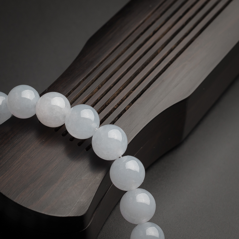 缅甸A货天然糯种翡翠手串 - 红掌柜