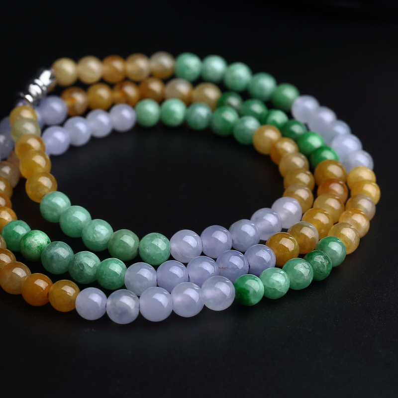 翡翠圆珠项链 - 红掌柜