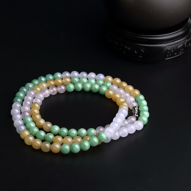 翡翠圆珠项链 - 红掌柜