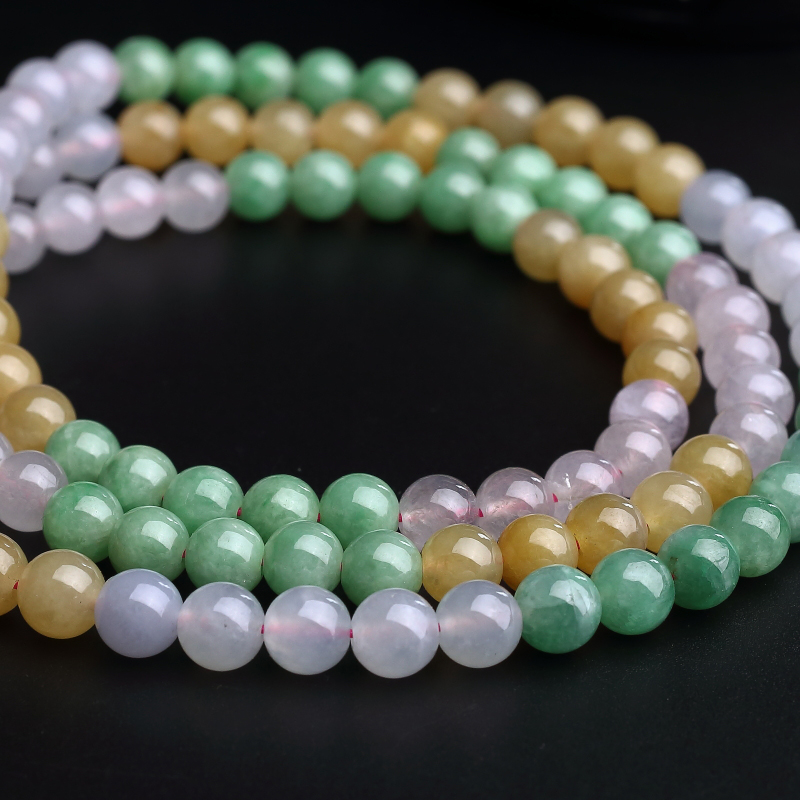 糯种福禄寿翡翠项链 - 红掌柜