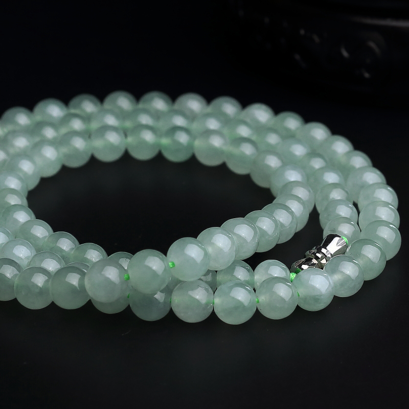 翡翠圆珠项链 - 红掌柜