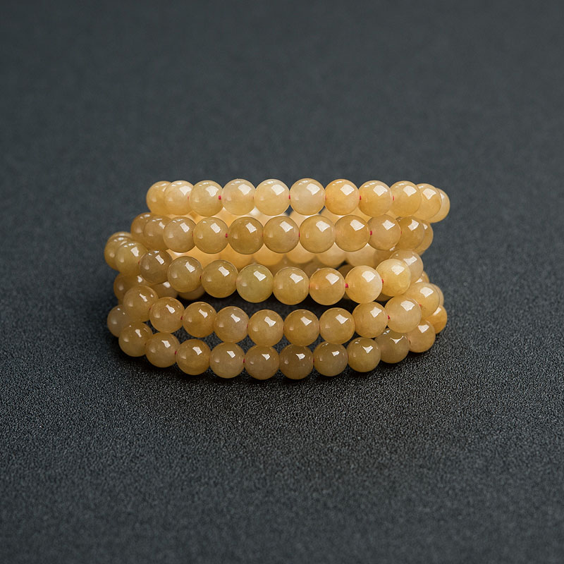 糯冰种黄翡项链-红掌柜