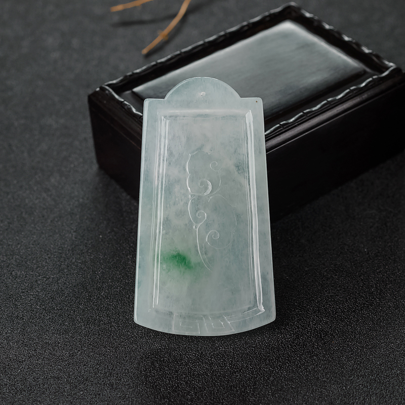 缅甸天然飘翠翡翠凤凰吊坠-红掌柜