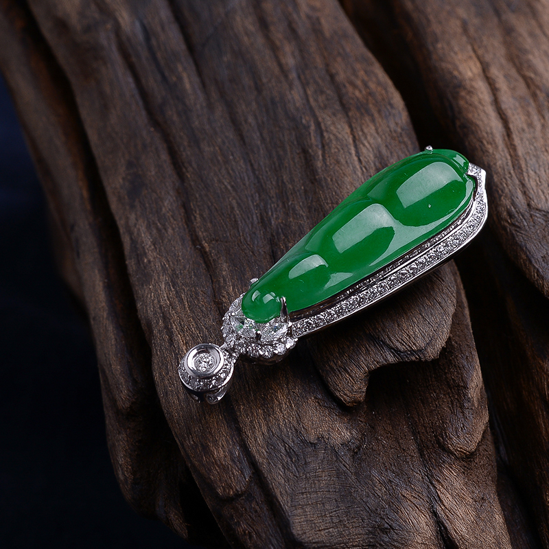 A货翡翠挂坠 - 红掌柜珠宝