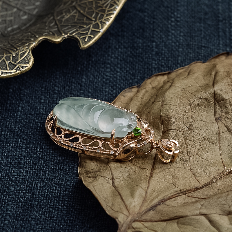 翡翠吊坠-红掌柜珠宝