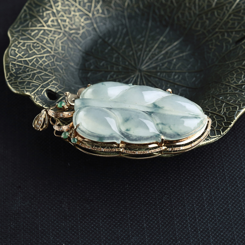 叶子吊坠-红掌柜珠宝