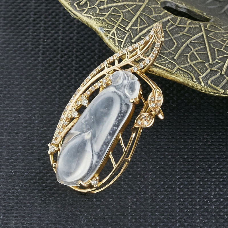 翡翠冰种吊坠-红掌柜珠宝