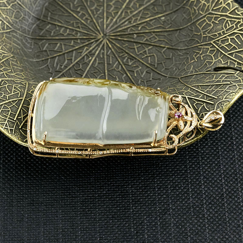 糯冰吊坠-红掌柜珠宝