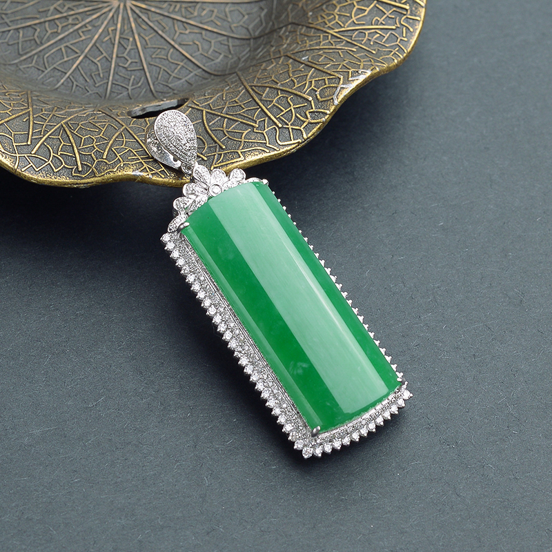 18K金满绿翡翠 - 红掌柜珠宝