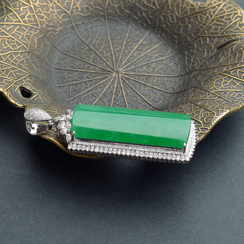 A货翡翠挂坠 - 红掌柜珠宝