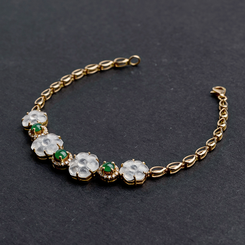 翡翠手链-红掌柜珠宝