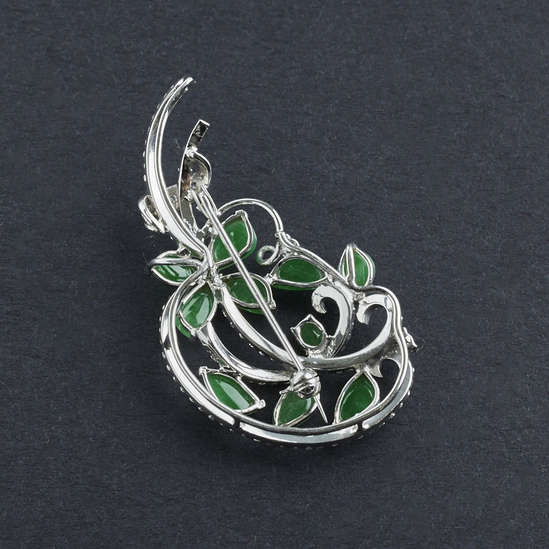 糯冰种翡翠吊坠-红掌柜珠宝