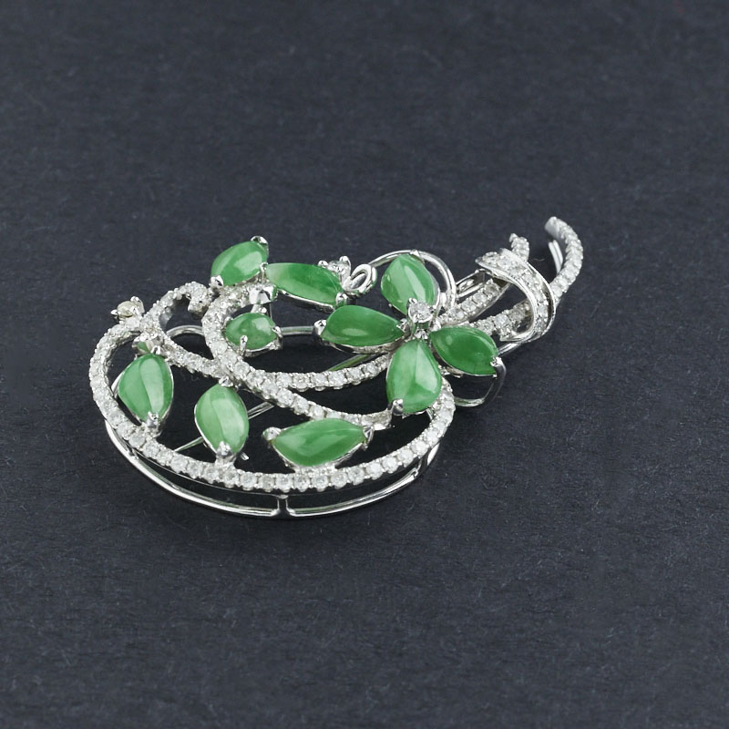 缅甸翡翠吊坠-红掌柜珠宝