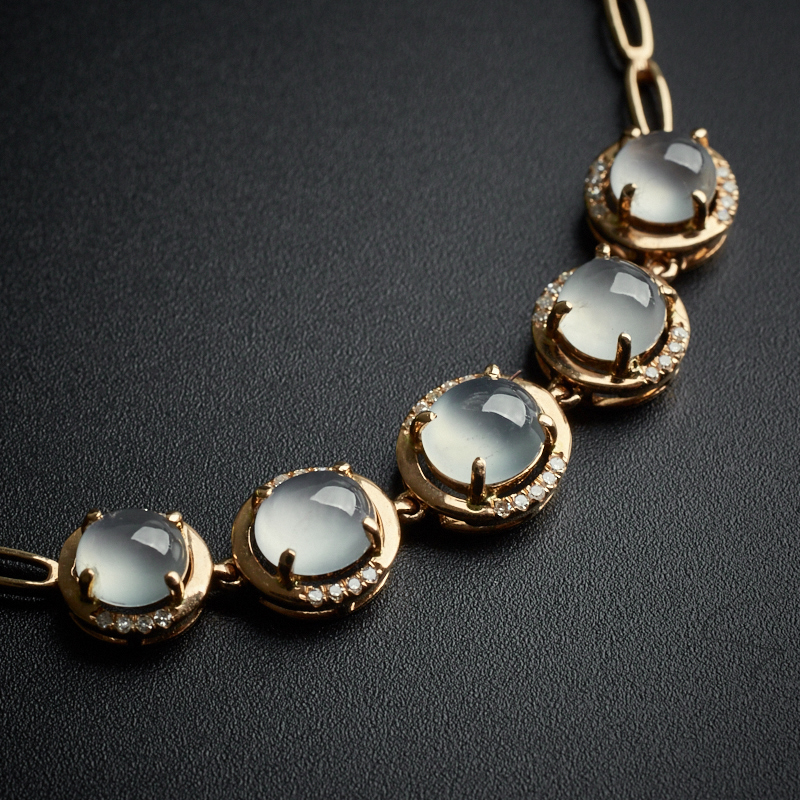 18K金翡翠手链-红掌柜珠宝