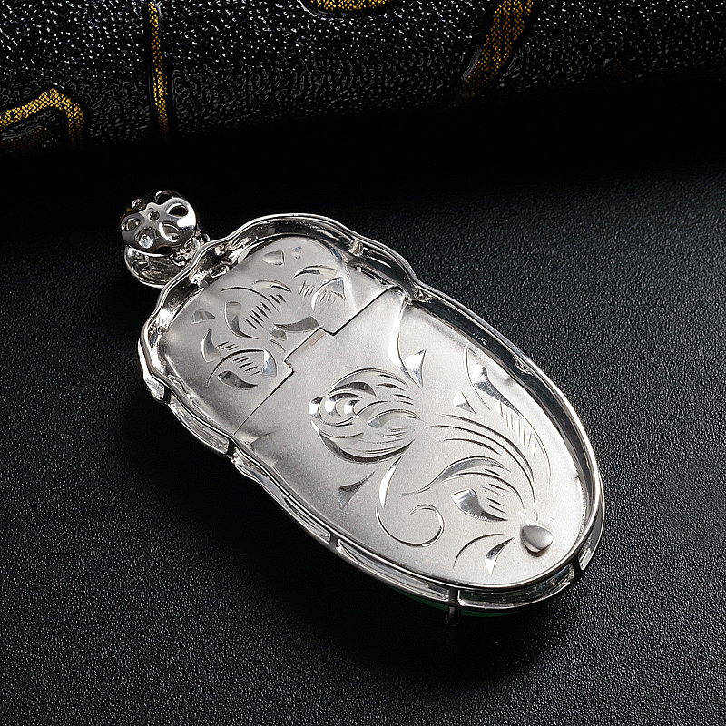 糯冰种阳绿翡翠福瓜吊坠 - 红掌柜