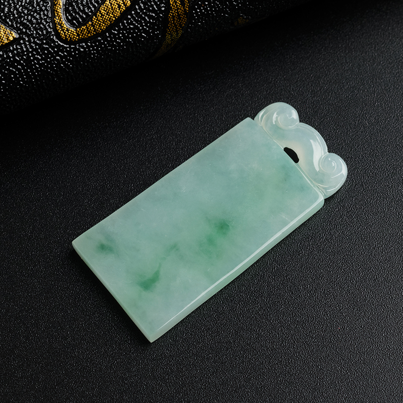 翡翠飘花牌-红掌柜珠宝