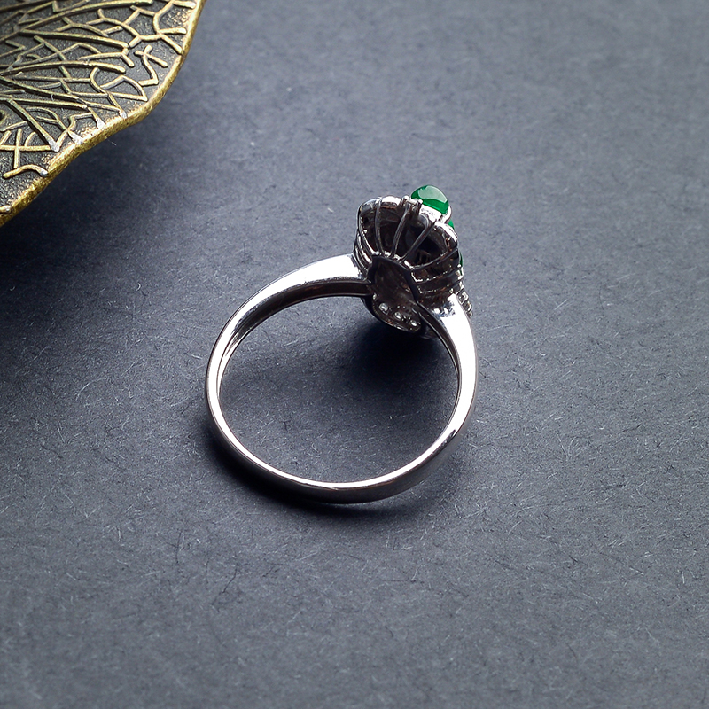 缅甸翡翠戒指 - 红掌柜珠宝