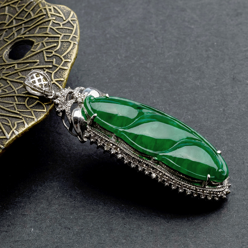 翡翠吊坠-红掌柜珠宝