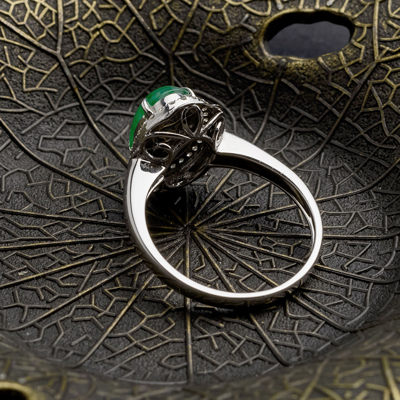 冰糯种翡翠-红掌柜珠宝