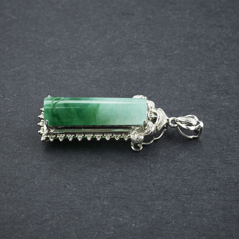 镶嵌飘翠吊坠-红掌柜珠宝