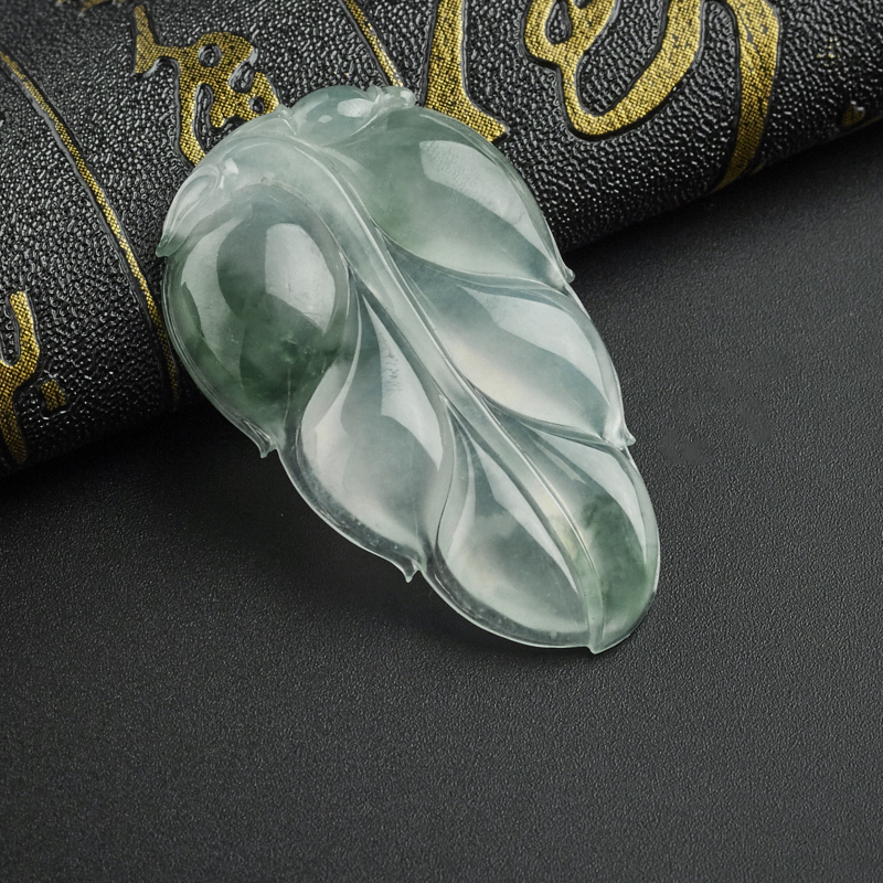 飘花叶子吊坠 - 红掌柜珠宝