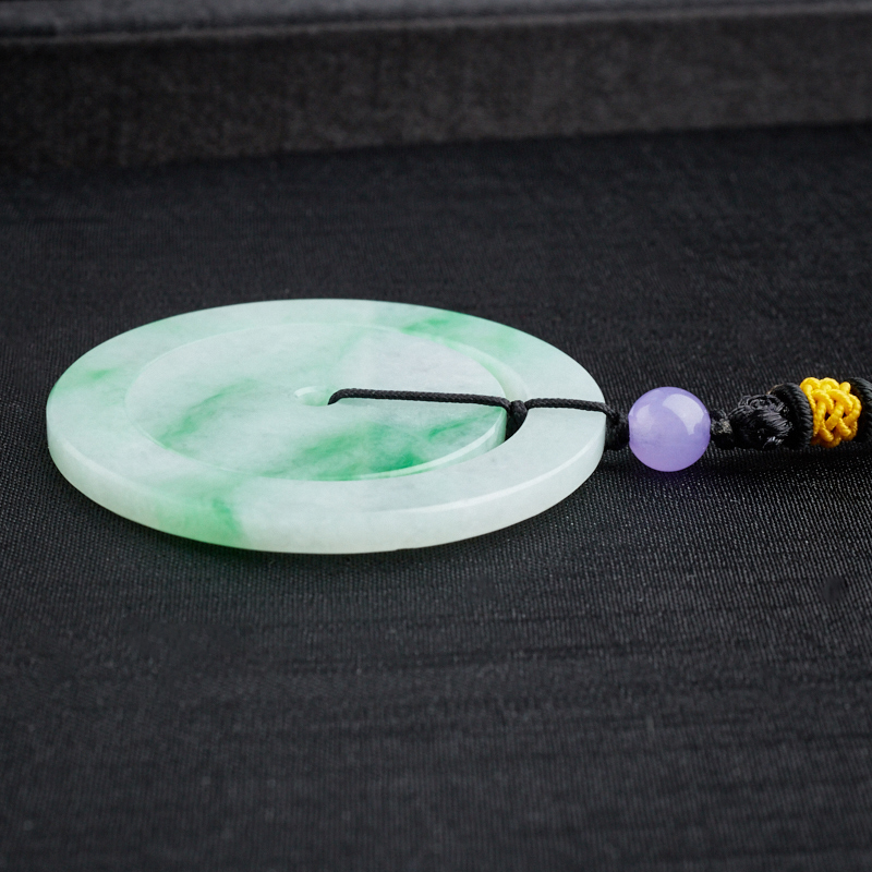 飘绿翡翠子母平安扣 - 红掌柜