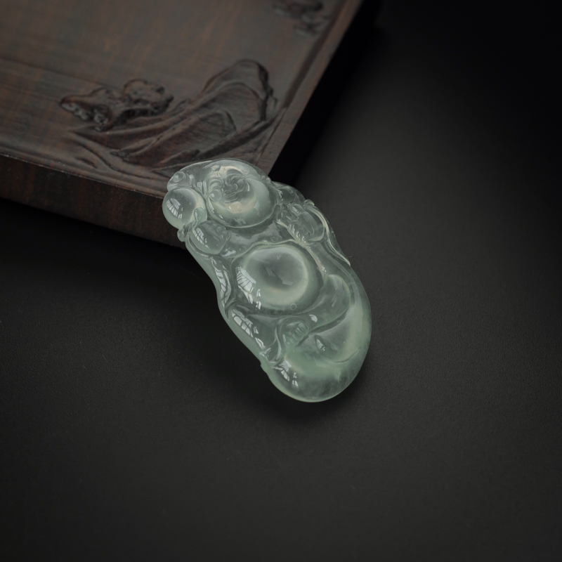 翡翠逍遥佛吊坠-红掌柜