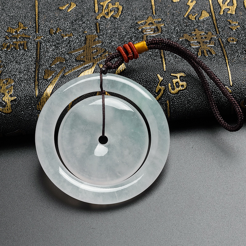 翡翠平安扣吊坠-红掌柜珠宝
