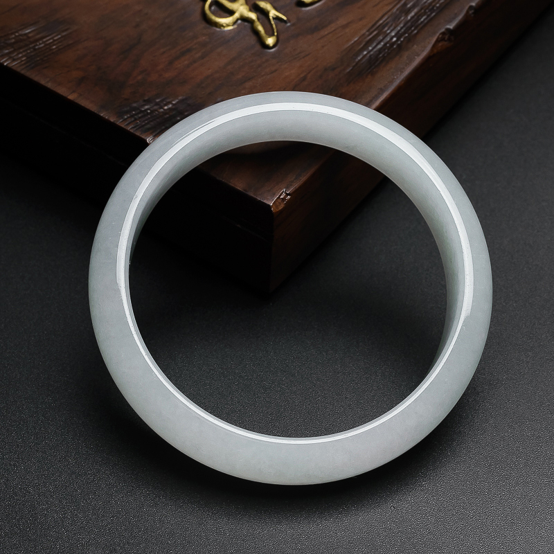 糯冰种翡翠手镯-红掌柜珠宝