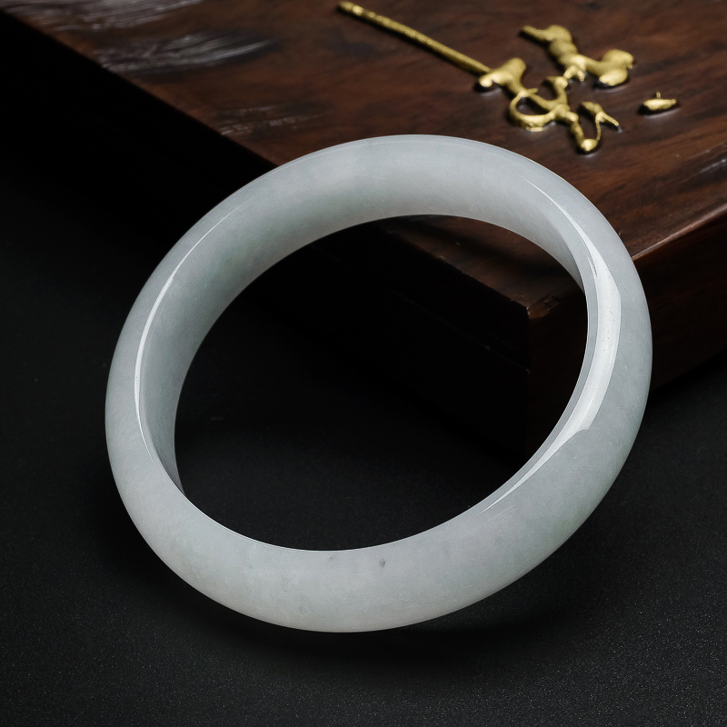 糯冰种手镯-红掌柜珠宝