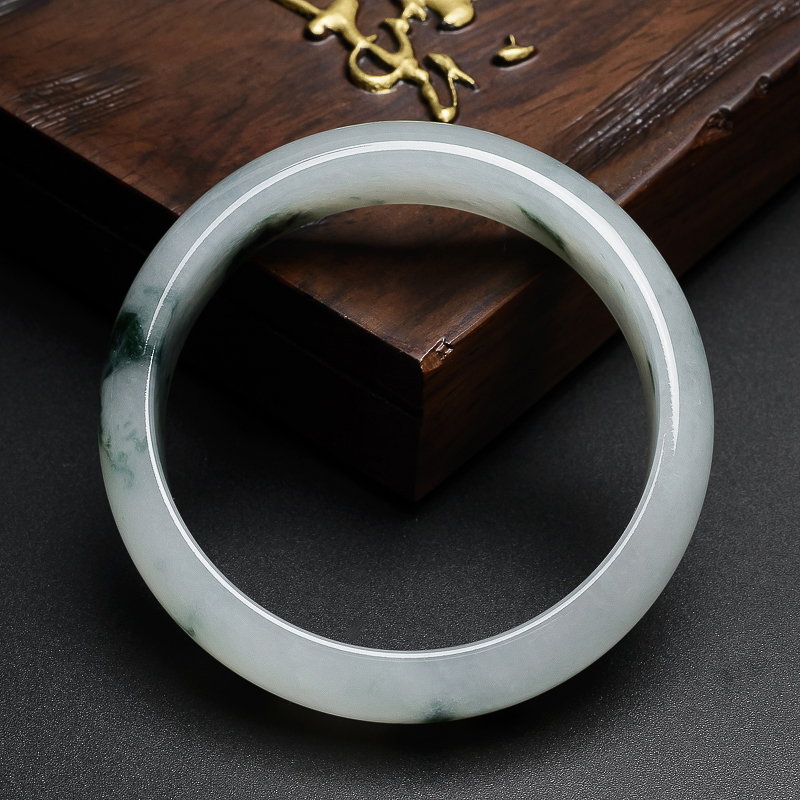 冰糯种翡翠手镯-红掌柜珠宝