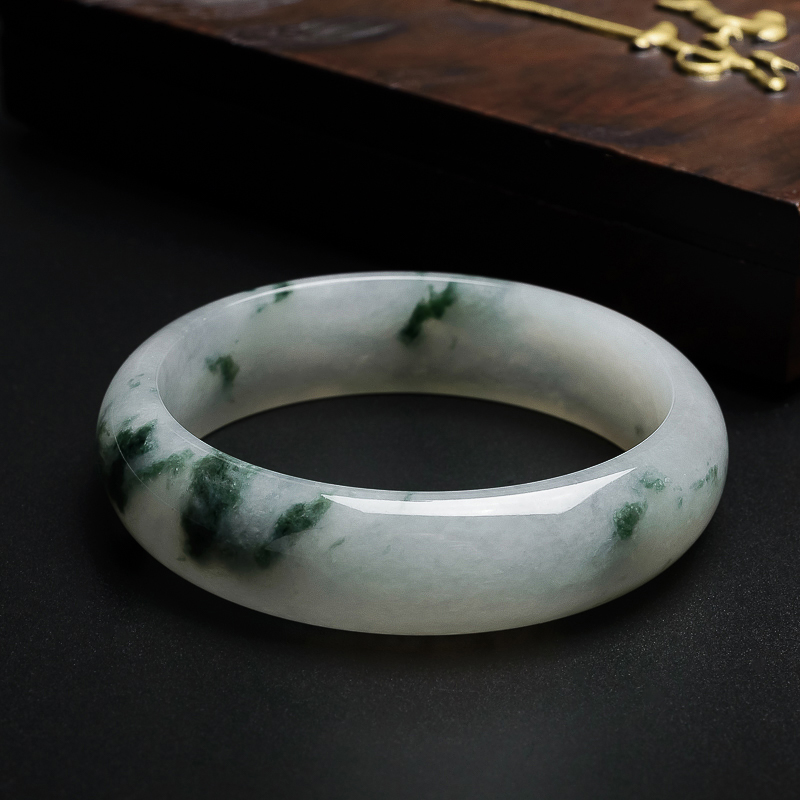 冰糯种手镯-红掌柜珠宝