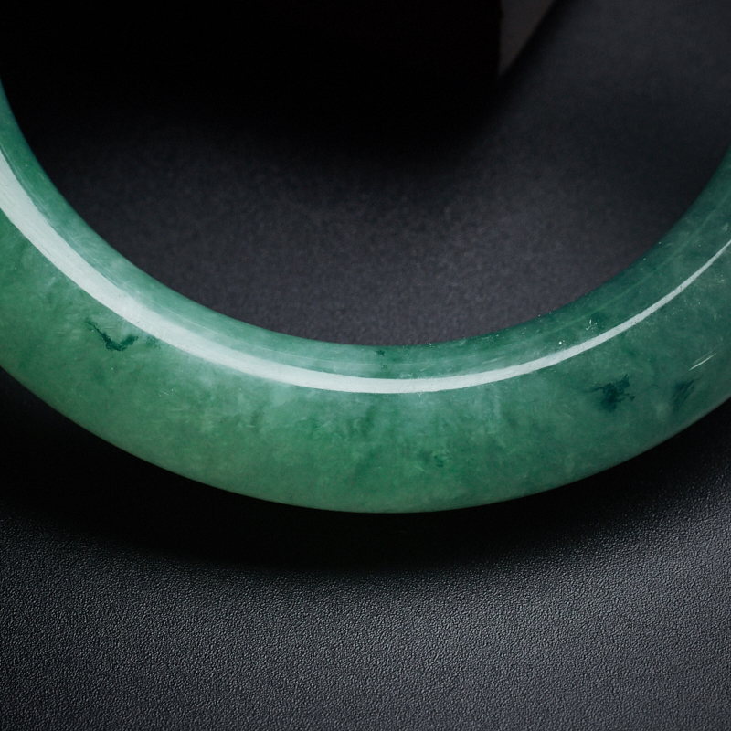 天然糯种翡翠手镯 - 红掌柜