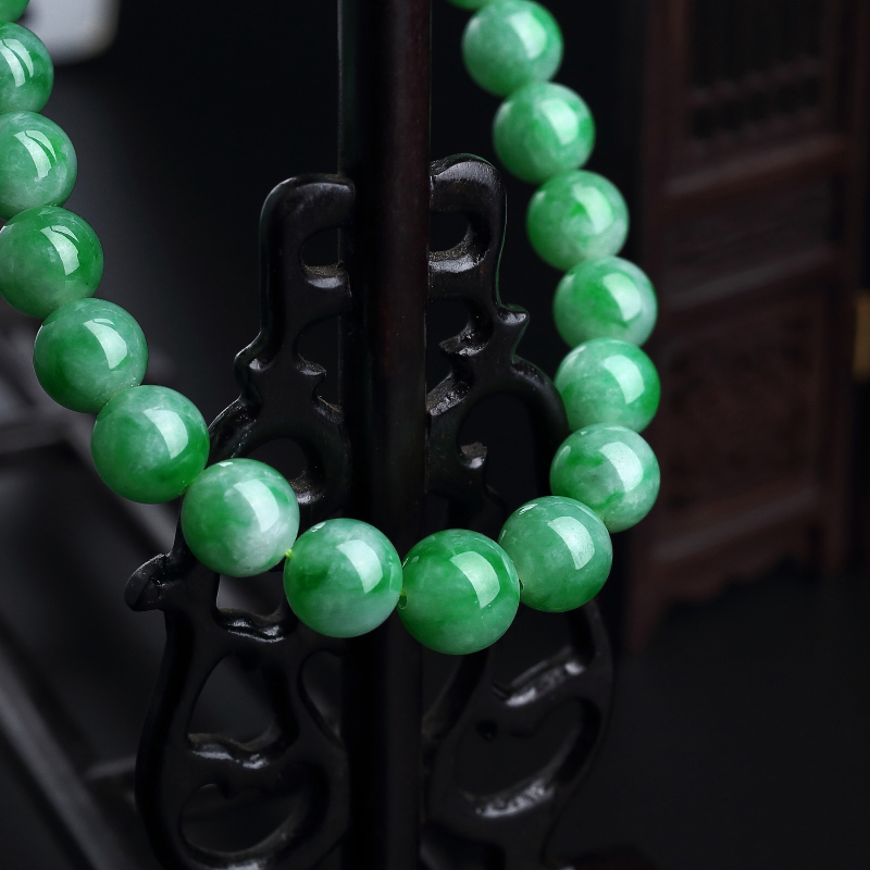 翡翠圆珠项链 - 红掌柜