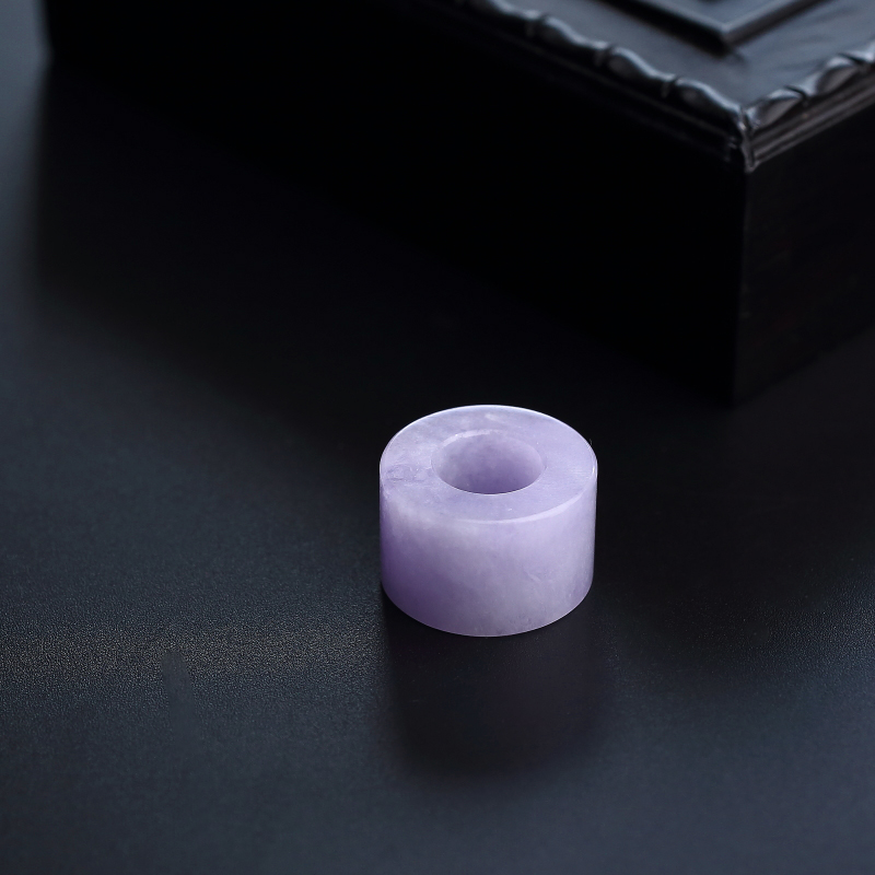 缅甸天然糯种紫罗兰翡翠路路通吊坠-红掌柜