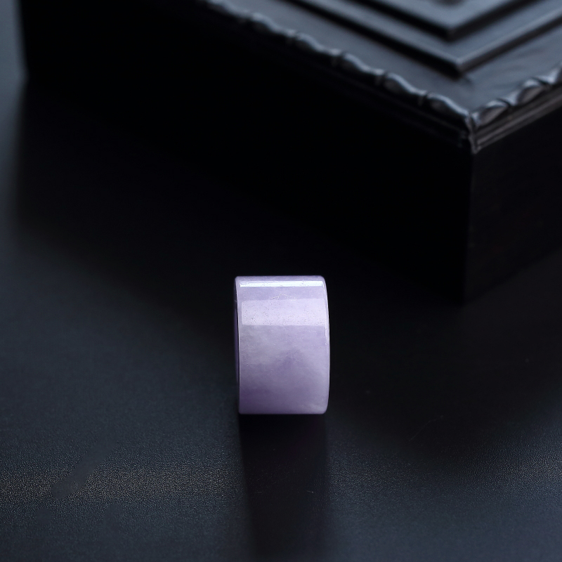 缅甸天然紫罗兰翡翠路路通吊坠-红掌柜