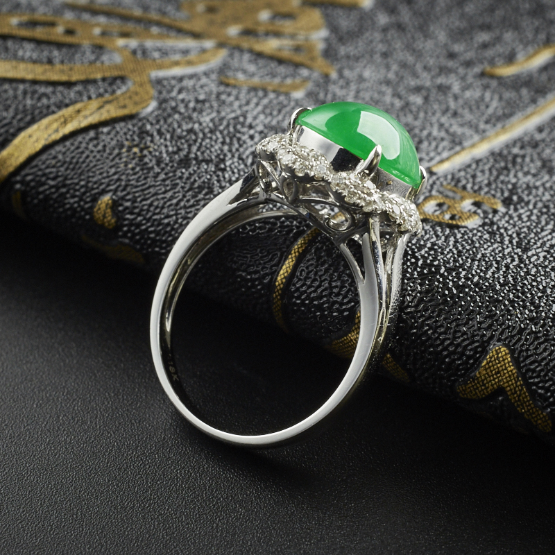 糯种翡翠戒指 - 红掌柜珠宝