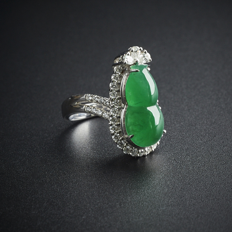 冰糯种戒指-红掌柜珠宝