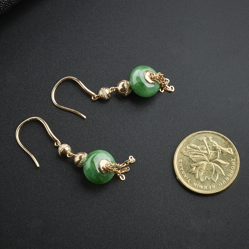 翡翠耳环 - 红掌柜珠宝