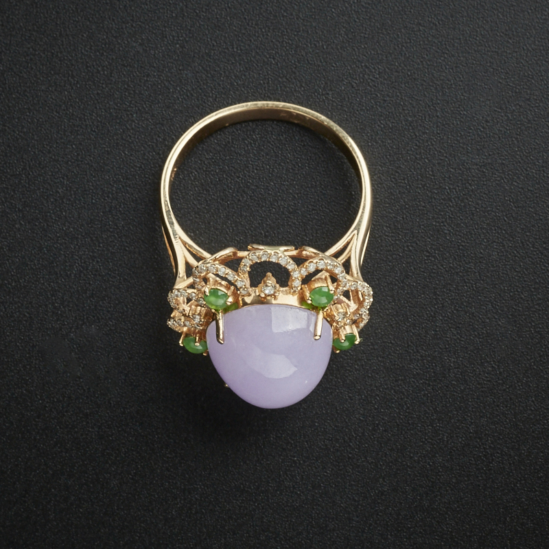 糯种翡翠戒指-红掌柜珠宝