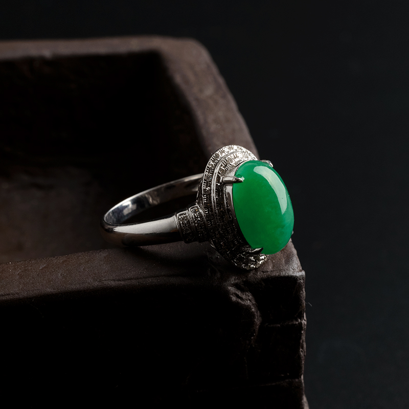 翡翠戒指-红掌柜珠宝