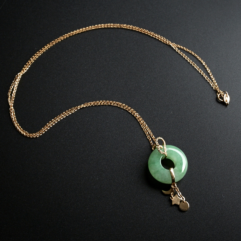 翡翠平安扣吊坠 - 红掌柜珠宝