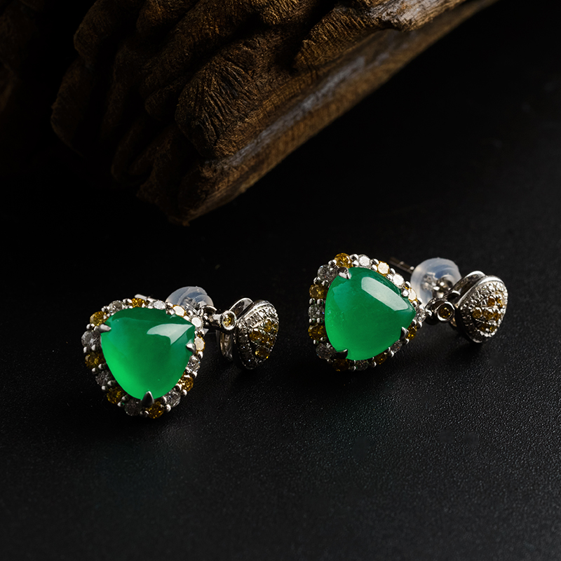 糯冰种翡翠 - 红掌柜珠宝