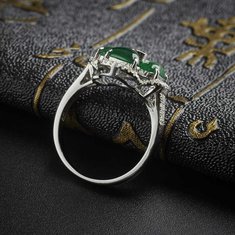 翡翠冰种戒指-红掌柜珠宝