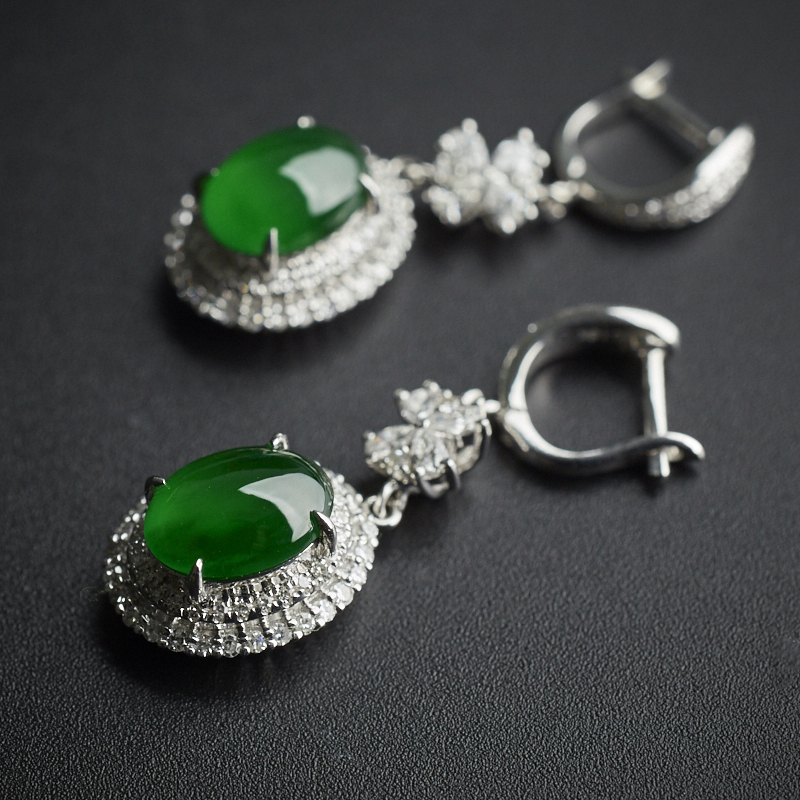 冰种耳环-红掌柜珠宝