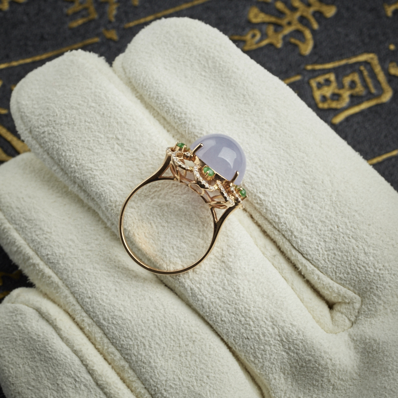 天然翡翠戒指-红掌柜珠宝